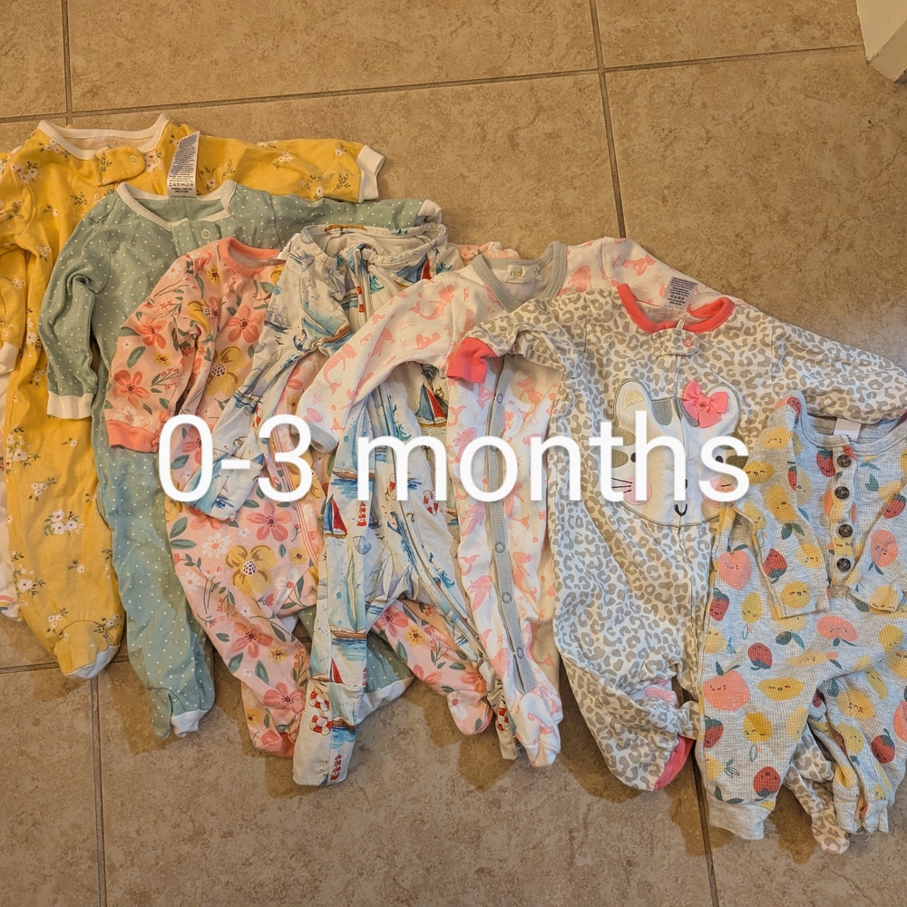Baby 0-3 Months Bundle - Floral and Animal Prints